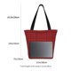 thumbnail image 3 of Easygdp Red Black Houndstooth Bolso de Hombro para Mujer, Bolso Bandolera y Cartera de Mano Elegante para Uso Diario, 3 of 6