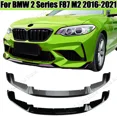 thumbnail image 2 of Para BMW F87 M2 CS Coupe Competition 2016 2017 2018 2019 2020 2021 Kit de carrocería de parachoques delantero de coche Spoiler Canard Splitter Difusor, 2 of 5