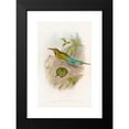 thumbnail image 2 of John Gould 11x14 Black Modern Framed Museum Art Print Titled - Philippine Bee-Eater (1850-1883), 2 of 5