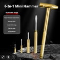 thumbnail image 3 of 6-in-1 Micro Mini Multifunctional Copper Hammer and Screwdriver Hand Tool,Mini Screwdriver Hammer,for Home Repair,DIY,Watchmaker,Jewelers, 3 of 8