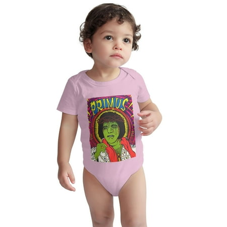 

Primus Baby Onesie Rock Band Toddler Baby Boys Girls Short-Sleeve Bodysuits Cotton Romper Pink 12 Months