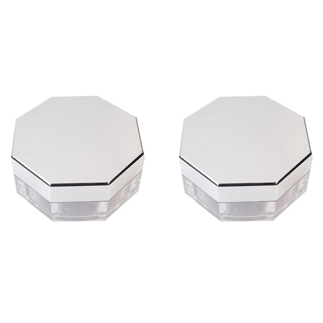 unbranded 2Jgo Estuche Reutilizable Para Polvo Suelto Plata Anti Para Viaje