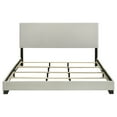 thumbnail image 4 of Dorian Fabric Upholstered California King Panel Bed Cream, 4 of 8