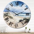 thumbnail image 1 of Designart "Dune Dreams Beach Photo I" Nautical & Beach Oversized Wall Clock, 1 of 6