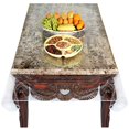thumbnail image 2 of Super Clear Extra Heavy Duty, Durable 100% Vinyl Tablecloth Protector & Table Cover Size 54 X 54 Inches Square, 2 of 4