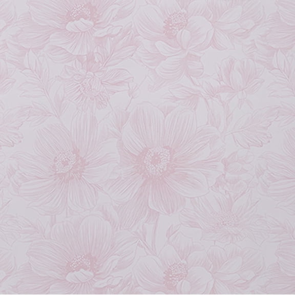 Lxcreat Pink Floral Peel and Stick Wallpaper Self Adhesive Removable Wall Paper for Bedroom Living Room Home Decor 17.3-in x 118-in