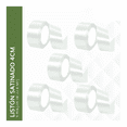 thumbnail image 4 of Set 5 Rollos Listón 4cm De Ancho Blanco Satinado Decoración Eo Safe Imports Color Blanco, 4 of 5
