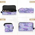 thumbnail image 5 of Hair Tool Organizer Bag with Heat Resistant Mat Removable Travel Storage Case for Hot Air Brushes Curling Irons Purple Peony Flower, 5 of 8