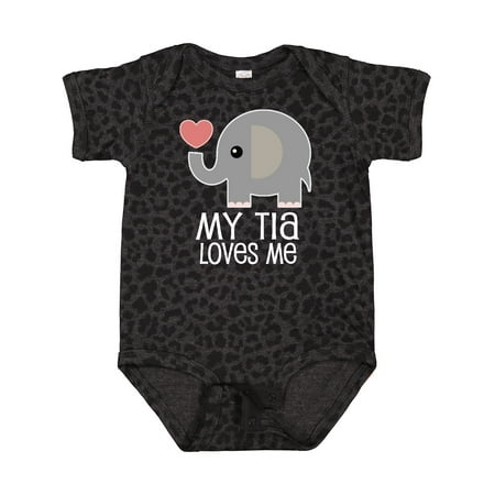

Inktastic My Tia Loves Me Grandchild Gift Baby Boy or Baby Girl Bodysuit