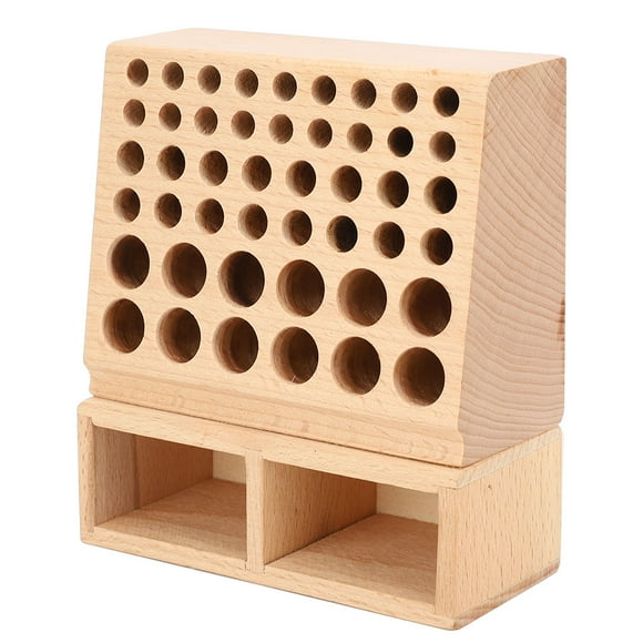 Wood Rack,48 Holes Storage Rack Leather Tool Holder Leather Craft Tool Box Optimal Efficiency