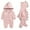 Pink, variant on FAMTKT Newborn Baby Boys Girls Dinosaur Outfits Infant Onesies Hoodie Romper Jumpsuit Pajamas Set, Baby Jumpsuit( Blue, 0-3 Months )