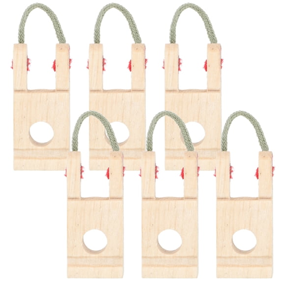 MEIBUTYUP 6pcs Middle Shaft Frame Tuning Kit Piano Tuning Supply Durable Wooden Tool