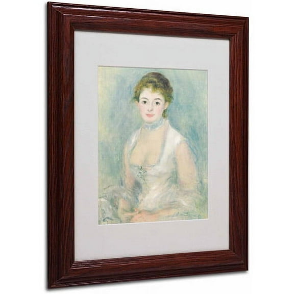 Trademark Fine Art "Madame Henriot 1876" Canvas Art by Pierre Renoir, Wood Frame