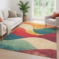 thumbnail image 6 of Addison Rugs Mayfield Premium Machine Washable Transitional Swirls Orange Rectangle Rug, 10' x 14', 6 of 6