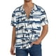 thumbnail image 1 of Fotbe Palm Tree Camisa Estampada de Manga Corta para Hombre, Casual de Verano, Estilo Playero, Sin Arrugas-Medium, 1 of 5