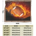 thumbnail image 4 of Football Throw Blanket Football Sports Plush Fleece Soft Cozy Rugby Gifts Blanket for Football Lovers Kids Girls Boys Adults Decor 40''''X50'''', 4 of 4