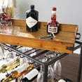 thumbnail image 4 of SEI Chariot de Bar à Plateau Mayson Furniture, Noir et Naturel, 4 of 5