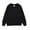 Black, variant on Kids Boys Girls Crewneck Sweatshirts Cotton Casual Solid T-Shirt Pullover Tops Long Sleeve Sport Jumper (Purple, 4-5 Years)