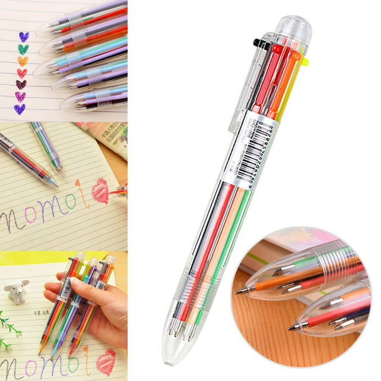 Christmas 6-Color Ballpoint Pen Student Pressed Color Pen Santa Pressed  Multi-Color Ballpoint Pen Handbook Pen - China Christmas Water Pen,  Christmas Children's Gifts