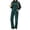 Green, variant on Velour Outfit Set for Women 2 Piece Lounge Sets Casual Full Zip Top and Wide Leg Pants Ladies Fall Tracksuit with Pocket