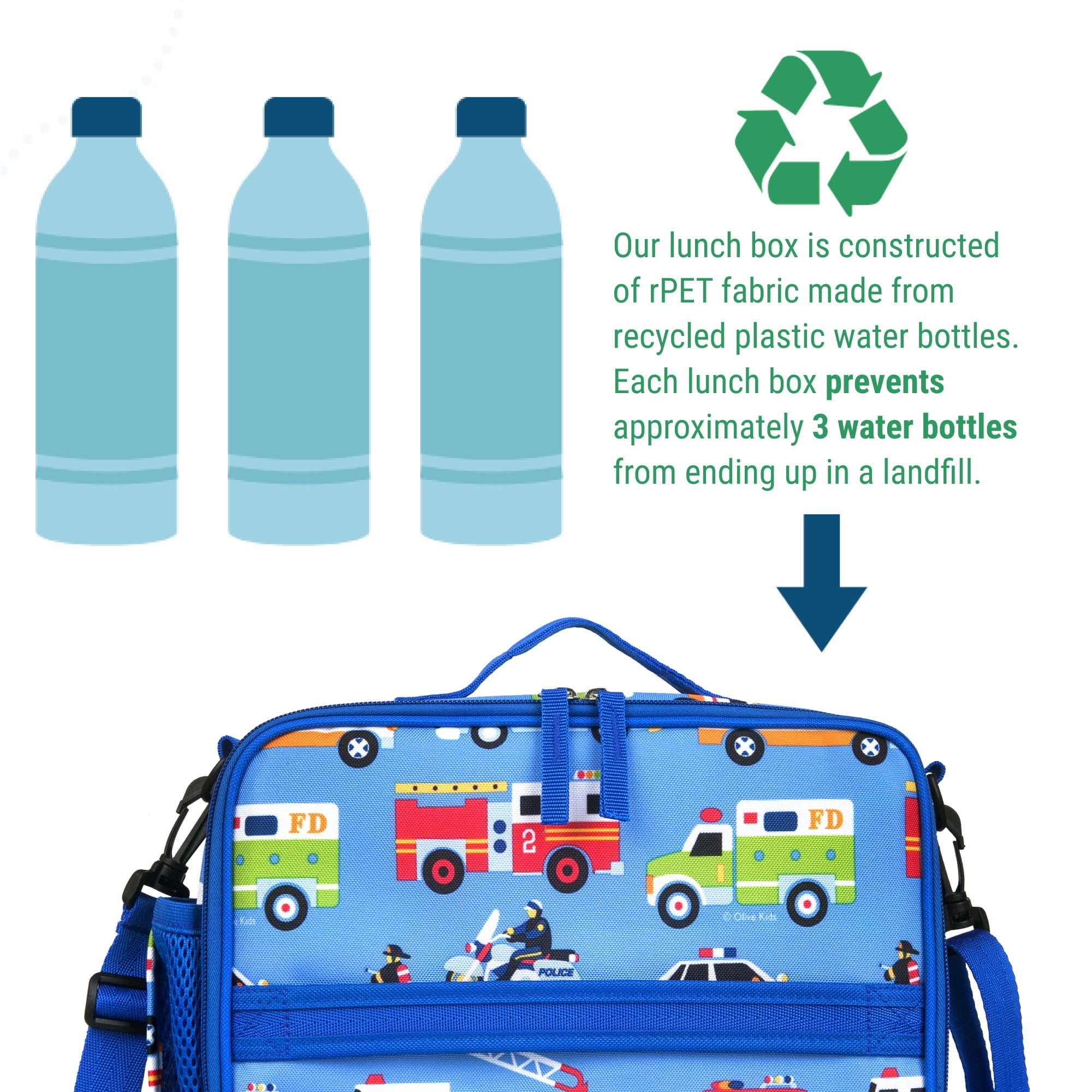 Wildkin Kids Heroes Eco Lunch Box