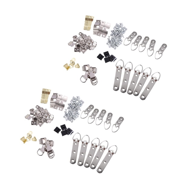 280 Piezas Kit de Gancho para Colgar Marco de Foto, 9 Modelos Gancho para Colgar Cuadro con Tornillo para Oficina Foto de Familia Pintar Cuadro Colgar Tipo Variado