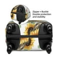 thumbnail image 4 of Easygdp Sunflowers Leaves And Birds Double-Sided Printed Elastic Suitcase Protective Cover,Invisible Zipper, Business Trip Luggage Cases,Washable And Resistant To Falling -Small, 4 of 9