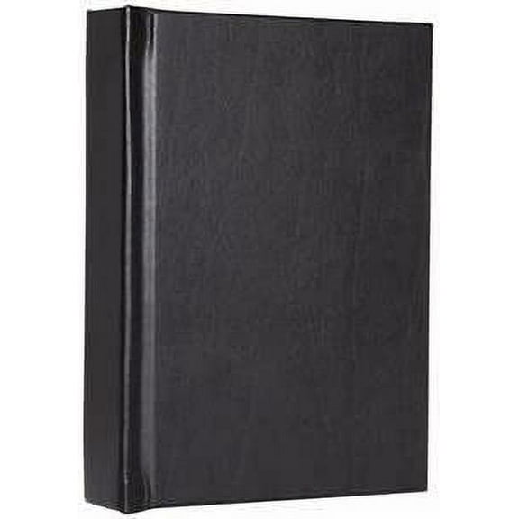 5" x 7" Repositionable Black Vertical Self-Stick Photo Albums - Pack of 12