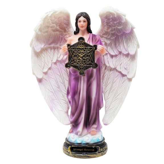 MrcjSales - Archangel Metatron Resin Statue | Multiple Sizes | Craftsmanship | Church Decor for Services, Home, Gifts, and Celebrations (Sx8"inches)