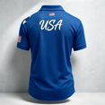thumbnail image 4 of 2026 New Mens USA Soccer Jersey T-Shirt Printed, United States Jersey Soccer, Crew Neck Short Sleeve Match Day Sweat Resistant Football Training Shirts for Adult(Watermelon Red, L), 4 of 4