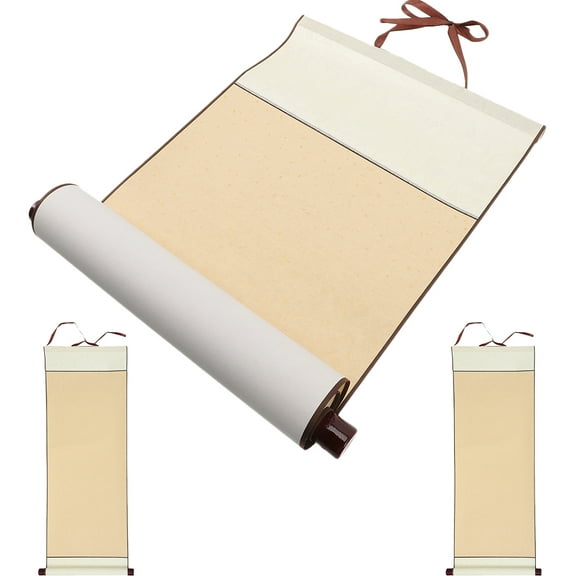 OUNONA  3 Pcs Parchment Paper Blank Scroll Lightweight Chinese Writing