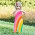 thumbnail image 2 of Penkiiy Summer Clothes Toddler Girls Baby Kids Solid Jumpsuit Strap Romper Summer Harem Pants Backless Playsuit Outfits Loose 5-6 Years Multicolor, 2 of 5
