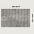 thumbnail image 7 of Unique Bargains Soft Stripe Bathroom Rug Rubber Backing Quick Dry Bath Rug Grey 20" x 32", 7 of 7