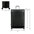 thumbnail image 4 of btL 28-inch Checked Expandable Hardside Upright Luggage With 360-Spinner Wheels and Divider Pockets, Black, 4 of 20