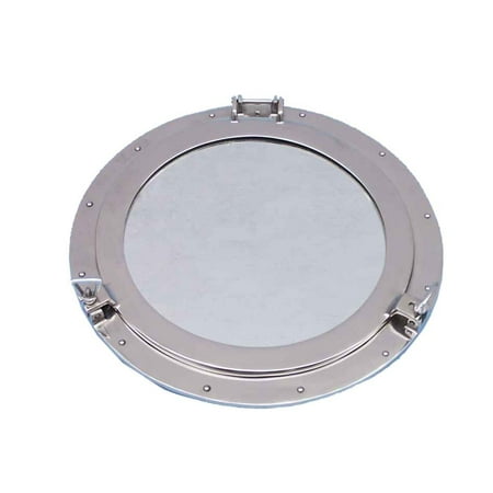 Deluxe Cl Chrome Porthole Mirror 24 Nautical Home Decor Deluxe Cl Chrome Porthole Mirror 24 Nautical Home Decor