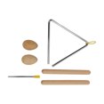 thumbnail image 3 of Instrument de Percussion Triangle Musical, Ensemble d'Instruments de Percussion Musical Structure Stable Travail Exquis Design Professionnel pour Enfants, 3 of 7
