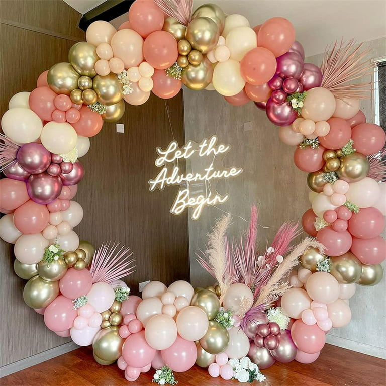 Balloon Arch Birthday Decoration Baby Shower - ballons en or rose