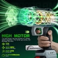 thumbnail image 5 of UNTIMATY Leaf Blower for Lawn Care 500 CFM 300K RPM Cordless Leaf Blower with 2 x 4.0Ah Battery, Charger, 4 Extension Tubes, Light Gray, 5 of 11