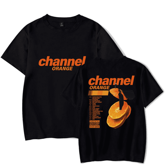 Frank Ocean Merch T-shirt Channel Orange Tracklist Tee Fashion Hip Hop Men Women t shirt Sweatshirt Summer Casual Short Sleeve T-shirts