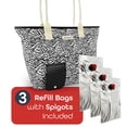thumbnail image 2 of Bolsa de Playa para Vino CORK & VINE CVN2013 con 3 Bolsas de 1.5L Estampado Cebra, 2 of 7
