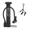 thumbnail image 4 of Zootealy Portable Lightweight Blue Bike Air Pump for Inflating Tires - Durable Elastic Hose, Ergonomic Design, Versatile Use - Steel+PP Material, Black Color, 180mm Size, 94.2g Weight - Ideal for, 4 of 6