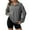 Gray #01, variant on quarter zip pullover women Knitted Long Sleeve tunic Sweatshirt oversized mockneck sweatshirt Fall Fashion Outfits 2025 Gray S