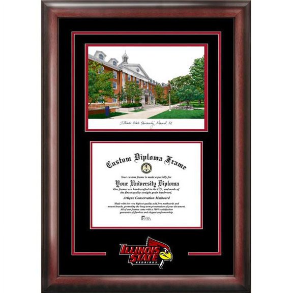 Illinois State Redbirds 8.5" x 11" Spirit Graduate Frame with Campus Image