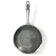 thumbnail image 2 of Oster Modessa 8 Inch Nonstick Triply Stainless Steel Frying Pan in Silver, 2 of 4