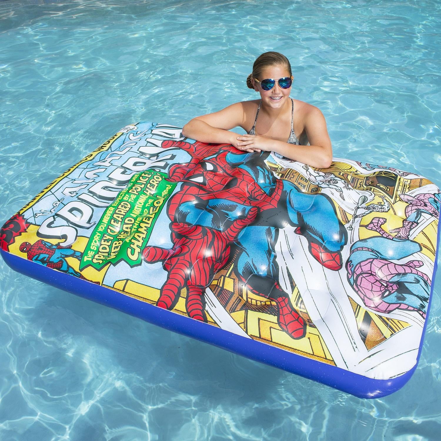 60" Marvel Spider-Man Inflatable Swimming Pool Float ...