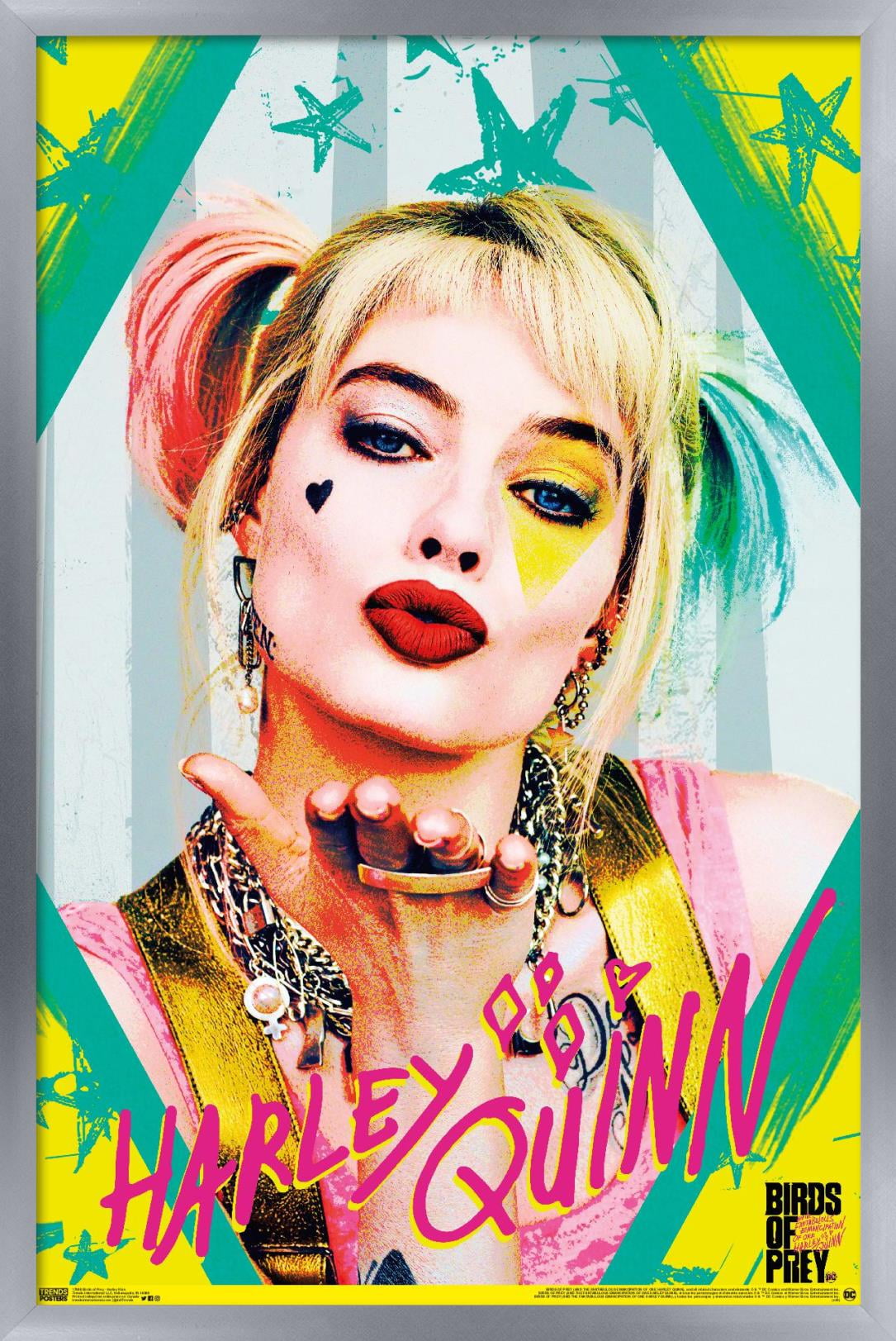 DC Comics Movie - Birds of Prey - Harley Quinn - Kiss Poster - Walmart