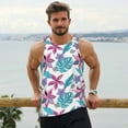 thumbnail image 6 of Balery Hawaiian Style Pattern Men's Workout Tank Top Gym Muscle Tee Fitness Bodybuilding Sleeveless T Shirt Quick Dry Fit Muscle Tank Top Slim-Fit Tank-4X-Large, 6 of 7