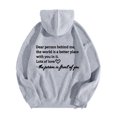 thumbnail image 3 of Pompotops Femme Mode Imprimé Col Rond Manches Longues T-Shirt à Capuche Hauts Amples Blouse Liquidation, 3 of 5