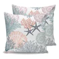 thumbnail image 3 of Case Pillow Decor Home Modern Cover Cushion Waterproof Chair Garden Outdoor Star Shell Coral Mare, 3 of 5