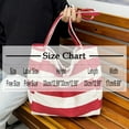 thumbnail image 3 of CHUMUD Striped Canvas Tote Handbag for Women Vertical Stripe Large Capacity Shoulder Bag for Shopping Travel, 3 of 9